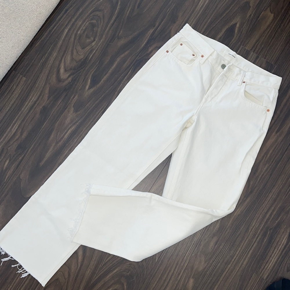 GRLFRND White cropped jeans